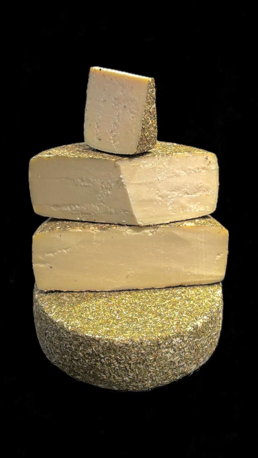 Ziegenheublumenkäse